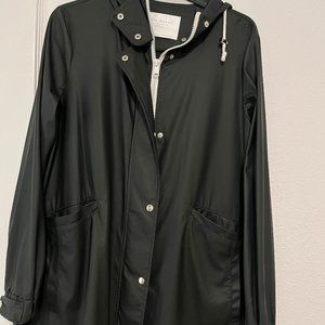 Zara Hunter Green Rain Coat size small